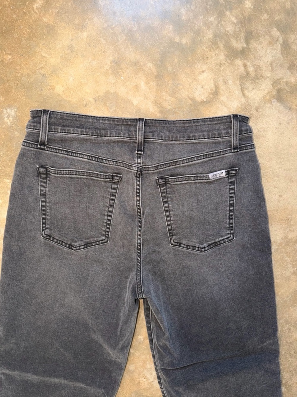 Joe’s Jeans Ginara High Rise Straight Leg Raw Hem Black Jeans Size 31 - Picture 3 of 10
